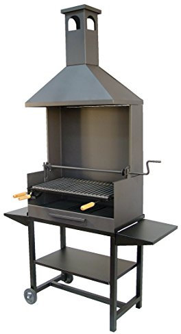 Imex El Zorro 71530 - Barbacoa Chim.c/B.Metálica y Parrilla INOX. 61x40x217 cms.