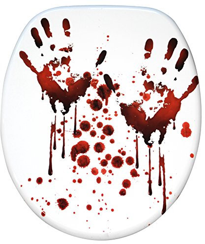 Sanilo – Asiento para inodoro con tapa | bisagras estable | fácil de montar | sangre manos