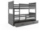 Etagenbett RICO für Kinder 190 x 80 graphit/graphit + Matratzen gratis