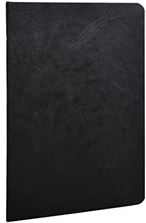 Clairefontaine 733161C Heft (DIN A5, 14,8 x 21 cm, gebund Age Bag liniert, 48 Blatt) 1 Stück schwarz