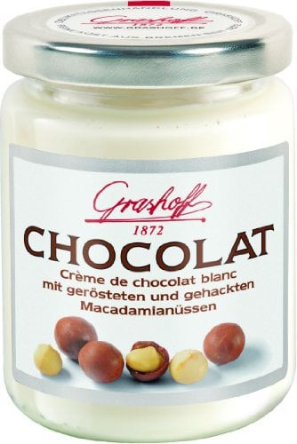 Grashoff Weiße Schokoladencreme mit gerösteten Macadamianüssen, 235 g, 3er Pack (3 x 235 g)