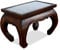 livasia Opiumtisch mit Schnitzerei, Couchtisch, Beistelltisch, Sofatisch, nachhaltig und handgefertigt, 58x38x41cm (Braun)