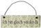 Deko Shabby Chic Schild Ich bin gleich wieder da Vintage Holz Türschild in beige mit Draht
