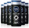Nivea Men, Active Clean, gel doccia, confezione da 6