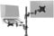 Duronic Monitor Arm Stand Laptop Desk Mount DM35L1X1 | for single 13-27 Inch LCD LED PC TV Screen and Laptop | Dual Arms | VESA 75 100 Bracket Tilt | Swivel | Rotate