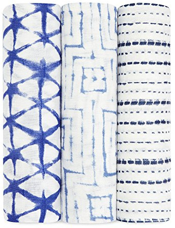 aden + anais Wickeldecke aus Bambus, Viskose, 3er-Pack