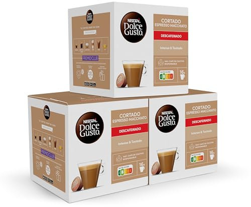 Capsulas cafe NESTLECapsulas cafe Dolce Gusto CORTADO DESCAFEI