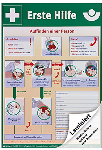 SôHNGEN Plakat ERSTE-Hilfe-Anleitung, DIN A2, Kunststoff