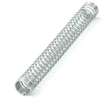 Aquatuning Knickschutzfeder 10mm (100mm Lang), Silber, Stahl verzinkt, Schlauchschutzhülle, Schutzfeder, Einzelne, 1x