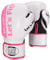 BAY® Fresh mesh Boxhandschuhe Box-Handschuhe, rosa pink weiß, Carbon Look, 10 Unzen UZ OZ PU-Leder, Profi Delux, Kickboxen, Boxen, Thaiboxen, Muay Thai, Herren Damen Kinder Jugendliche Junioren