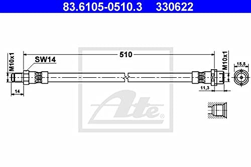 ATE 83610505103 Bremsschlauch