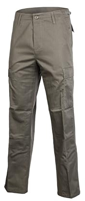 Mil-Tec US Ranger Hose Typ BDU • Herren Cargohose mit 6 geräumigen Taschen • Taktische Hose mit verstellbarem Kordelzug & Gürtelschlaufen • Robuste Feldhose für Outdoor, Arbeit & Freizeit