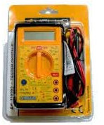 Multimetro tester digitale con puntali - YELLO