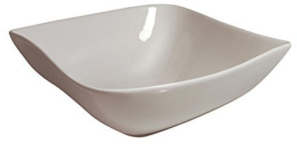 Insalatiera Quadrata a onda – porcellana – bianco