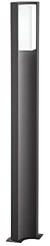 Trio Leuchten LED Außen-Wegeleuchte, Aluminiumguss, inklusiv 6 W, Höhe 110 cm, anthrazit 420360142, Grau