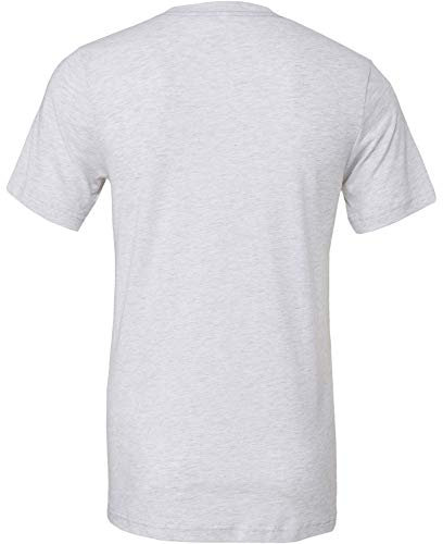 Canvas Mens Triblend Crew Neck Plain Short Sleeve T-Shirt (XL) (Red Triblend)