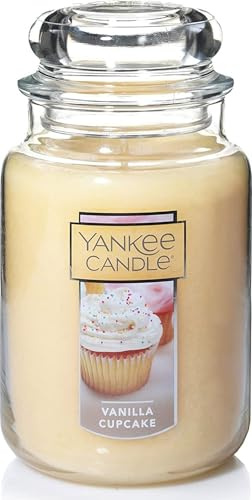 Yankee Candle Grande bougie en pot Motif cupcake à la vanille