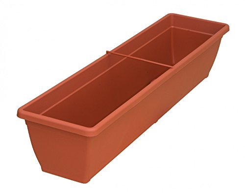 Fioriera TOSCANA in plastica, colori: terracotta 06; lunghezza: 60 cm
