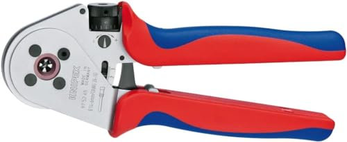 KNIPEX Vierdorncrimpzange für gedrehte Stift- und Buchsenkontakte verschiedener Hersteller, ohne Kontaktaufnahme 97 52 65 A