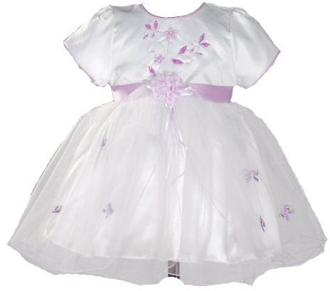 Cinda Vestito delle Neonate Battesimo del Partito Lilla 9-12 Mesi