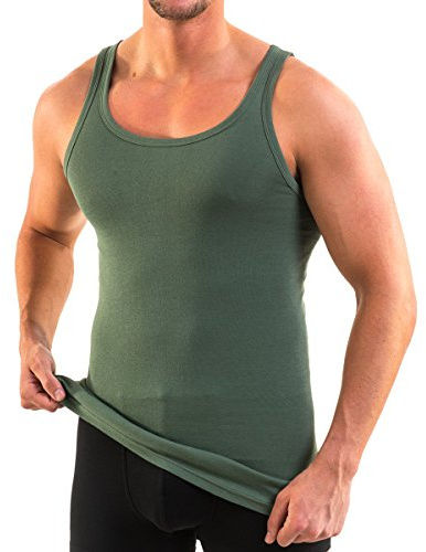 HERMKO 3000 Herren Tank Top 100% Bio-Baumwolle in Feinripp, Unterhemd, Muskel Shirt Made in EU