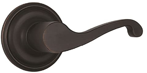 Brinks Push Pull Rotate Door Locks Glenshaw Passage Lever, Tuscan Bronze, 23054-150