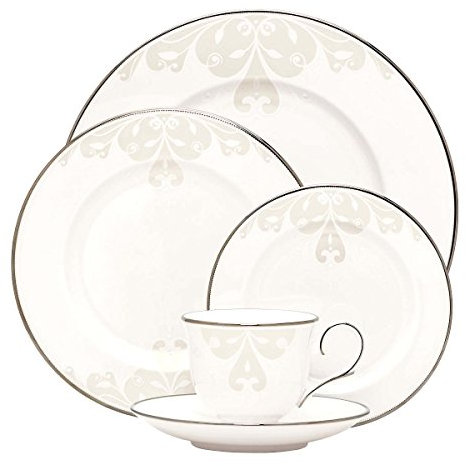 Lenox Opal Innocence Scroll Set de vajilla