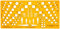 Katasterschablone Planzeichnen Architekt Schablone Zeichenschablone - Innenarchitektur Technisches Zeichnen kleines Dreieck Kreis Quadrat Symbole