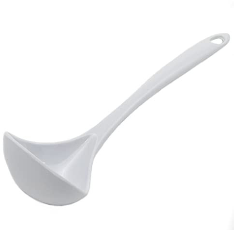 Chef Craft 19060 Basic Melamine Cooking Ladle, White