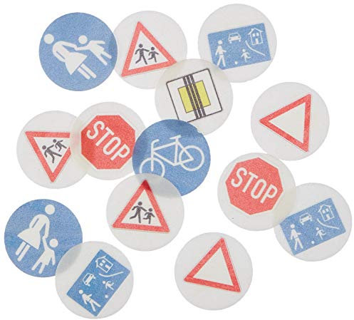 Cake Company Esspapier Aufleger Verkehrsschild 4 cm 2er Pack (2 x 8 g)