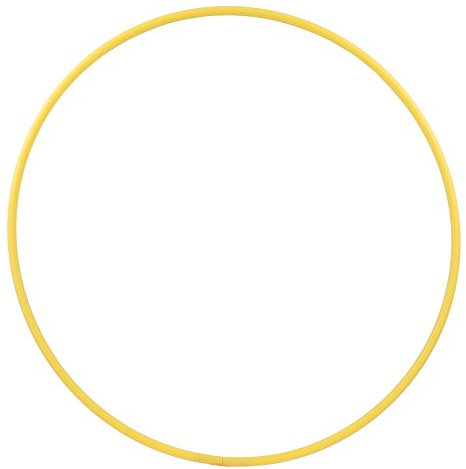 HOOPOMANIA Hula Hoop Rohling 16mm [90cm - gelb] Hula Hoop Kunststoffreifen aus HDPE