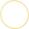 HOOPOMANIA Hula Hoop Rohling 16mm [90cm - gelb] Hula Hoop Kunststoffreifen aus HDPE