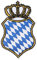 BAYERN Staatswappen Aufnäher Freistaat Bavaria Bügelbild bestickt - Oktoberfest Patch Biker Deutschland Wappen - Bayrische Applikation für Weste/Lederhose/Hut - 85x55mm