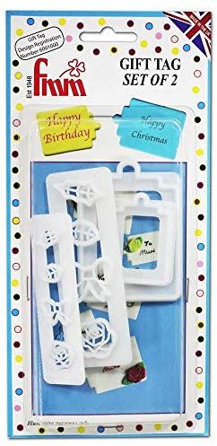 FMM Gift Tag Cutter Set of 2 plus embellishments