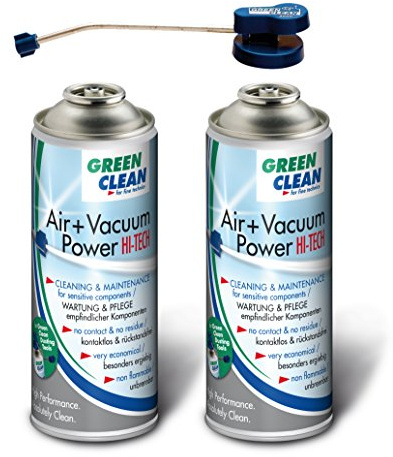 GREEN CLEAN GS-2051 Starter Kit Air und Vacuum Power Hi Tech 400ml Airduster weiß, Weiss