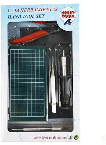 Artesanía Latina - Set de Herramientas para Modelismo en Plástico y Madera - Modelo 27003-1 - Kit de Herramientas de Maquetas para Montar