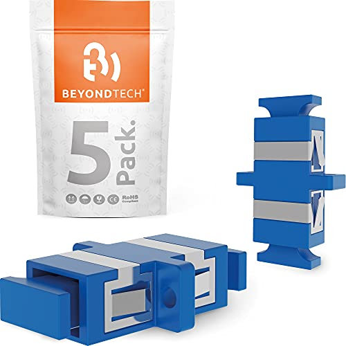 Beyondtech Glasfaseradapter, Einzelmodus, 5 Stück blau blau Simplex