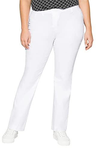 Sheego Damen 558331 Hosen, Weiß (weiß), 48 (56)