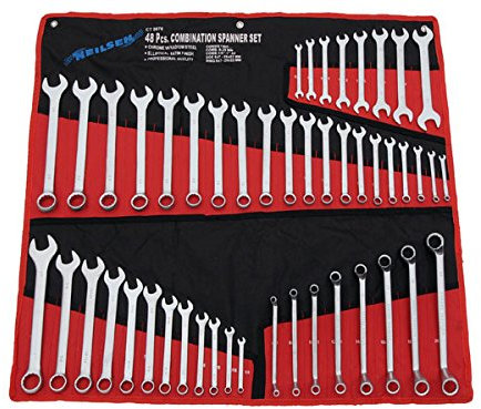 SPANNER SET 48PC SATIN FINISH chrome vanadium