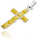 Anhänger Kreuz Bernstein Amber Silber 925
