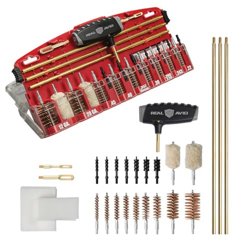 Real Avid Gun Boss Pro Kit de Nettoyage pour Armes (de Poing, d’Epaule, Lisses et Rayés) Accessoire Mixte, Noir, no Size