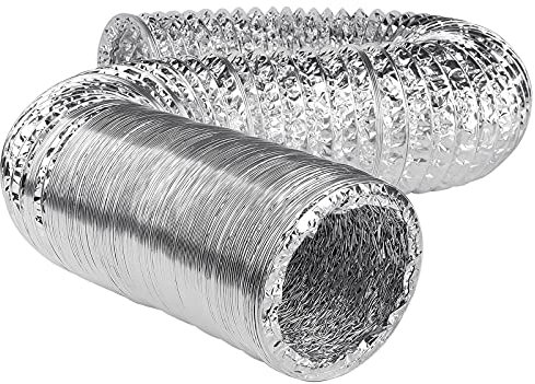 Aluminium Foil Flexible Ventilation Hydroponic Accessory Duct 4 5 6 8 10 12 (4 100mm 5m)
