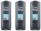 3 x Dove Men Care Clean Comfort cuerpo y rostro lavado gel de ducha (la grande) 400 ml