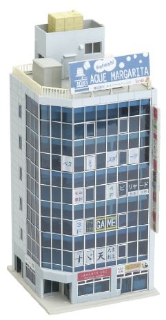 Kato 23-433A Diotown Metro 6 Floor Office Corner Building Blue Pre-Built N Gauge