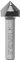 ENT 12050 Fraise en V pour Fraise en pointe Carbure, Queue (S) 8 mm, Diamètre (D) 15,9 mm, NL 12,7 mm, E 90°, SL 32 mm
