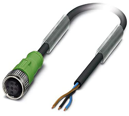 Phoenix Contact SAC-3P- 5.0-PUR/M12FS B konfektioniertes Sensorkabel, Buchse gerade/offenes Ende, Länge 5m