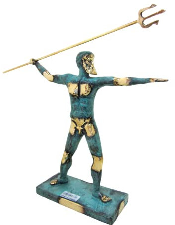 Antike griechische Bronze Museum Statue of Poseidon (244)