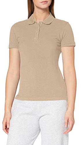 CliQue Damen Regular Fit Poloshirt,Beige (Caffe Latte), 42 EU (Herstellergröße:X-Large)
