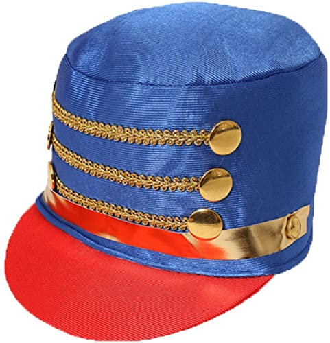 Mujer batonista Sombreros EL CASCANUECES Accesorio de Disfraz Navidad Juguete Soldado Sombrero Disponible en múltiplos de x 1 - X 3 - X 6 - X12-x24 - Azul, PACK OF 1