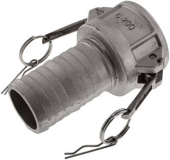 Kamlock-Kupplung (C) 50 (2) mm Schlauch, Aluminium Werkstoff:Aluminium Schlauch Ø innen:50 (2) mm